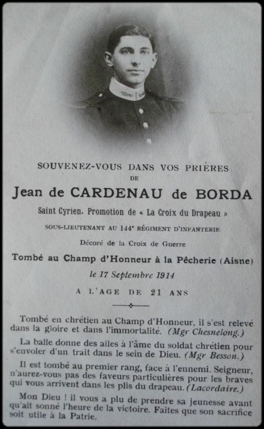 DE CARDENAU DE BORDA Marie Joseph