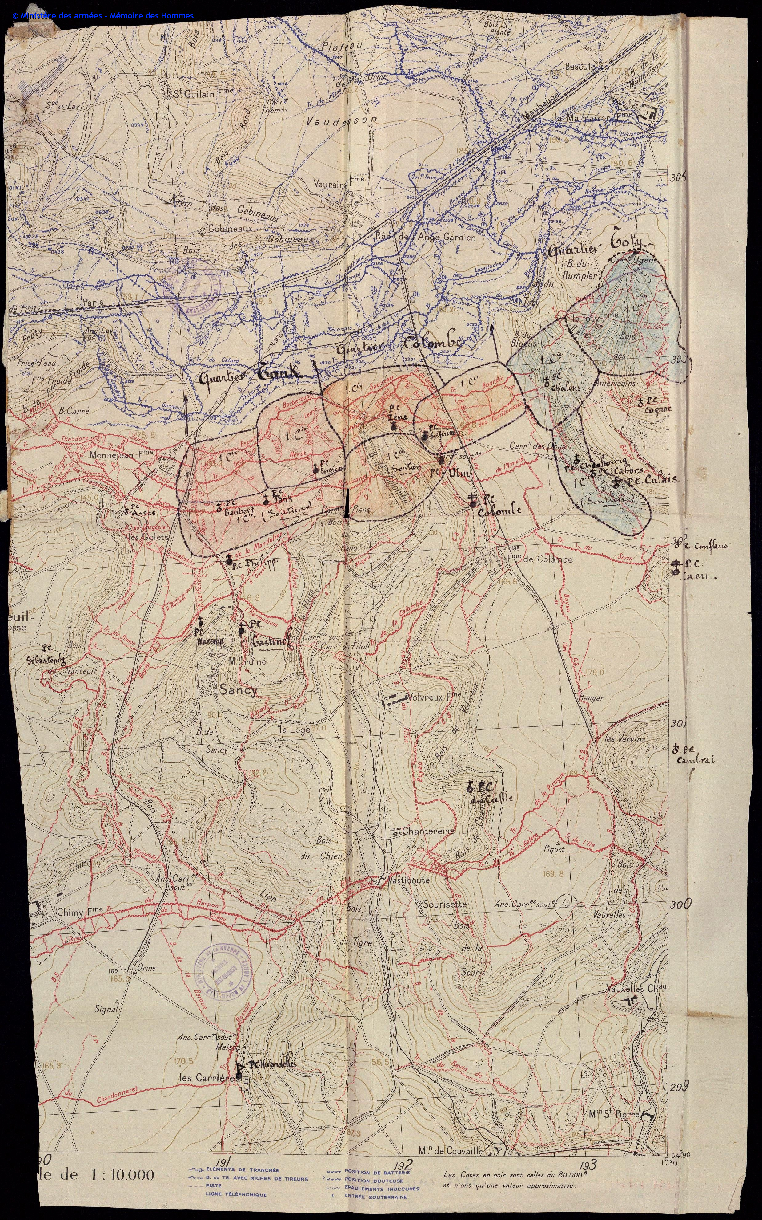 La 170e division d'infanterie à Sancy de juin à septembre 1917