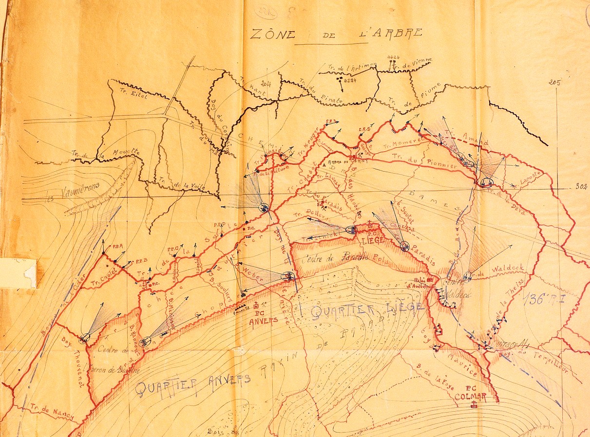  Zone de l'Arbre de Cerny - Secteur du 5e régiment d'infanterie en juillet 1917 