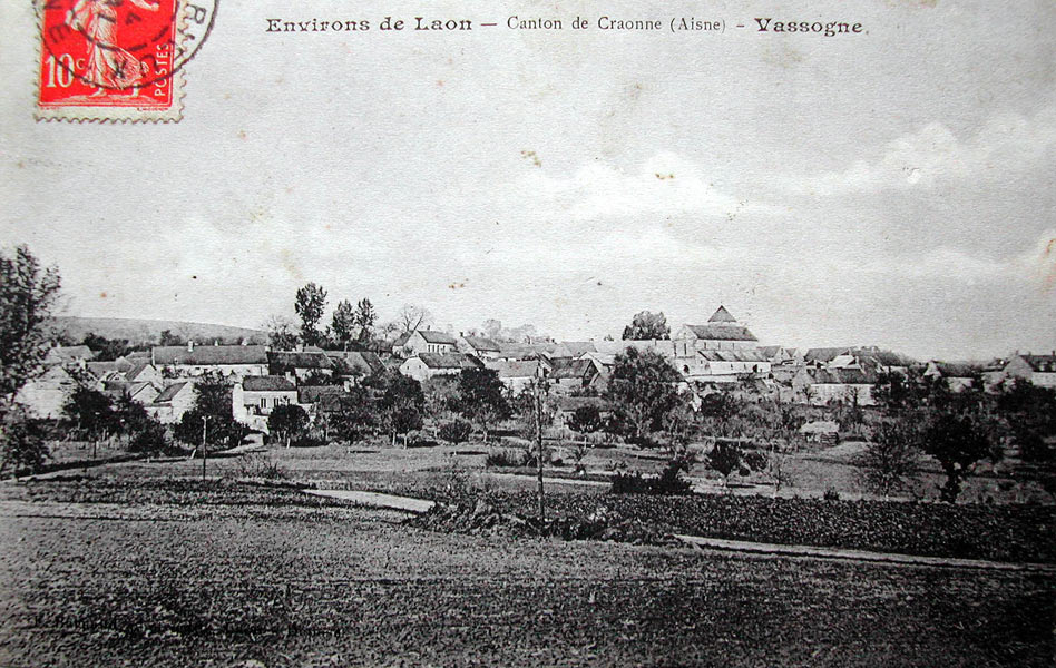 Vue générale de Vassogne vers 1910