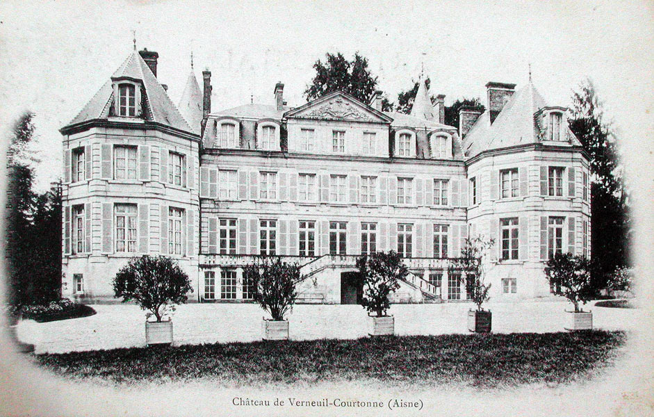 Le château de Verneuil vers 1910