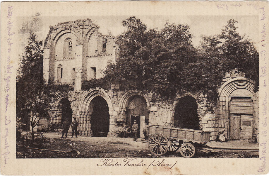 Abbaye de Vauclair - carte allemande