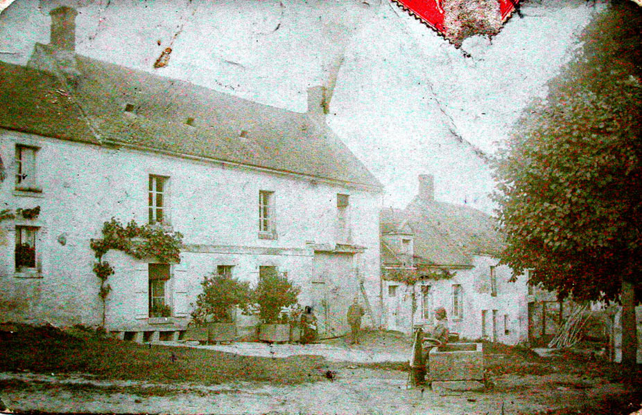 Neuville-sur-Ailette, la place vers 1900