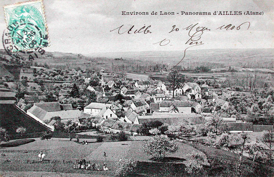 Ailles, vue générale vers 1906