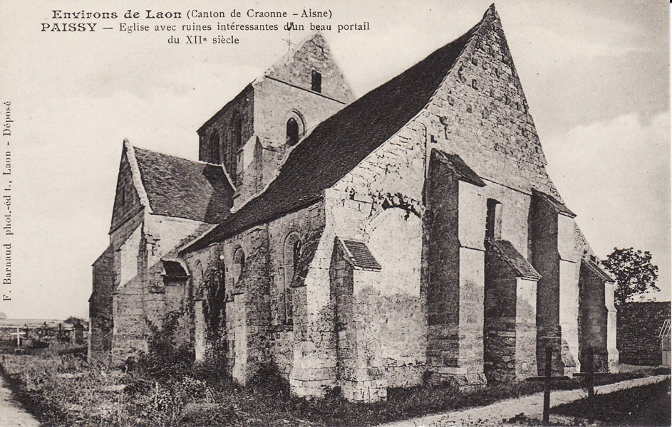 Paissy - ruines de l'église