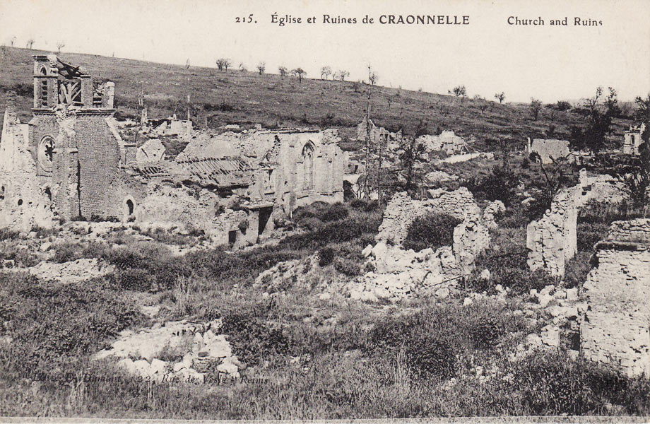 Craonnelle - église et ruines