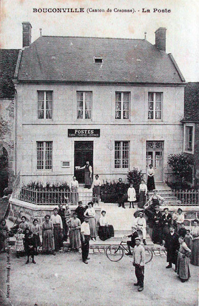 Bouconville, la poste vers 1910