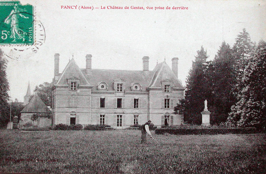 Pancy, le château vers 1910