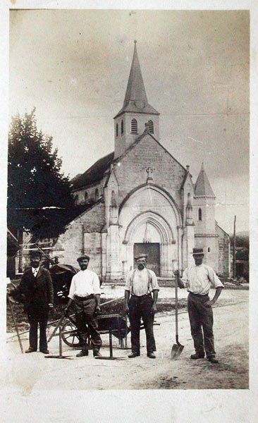 Pancy, l'église vers 1900