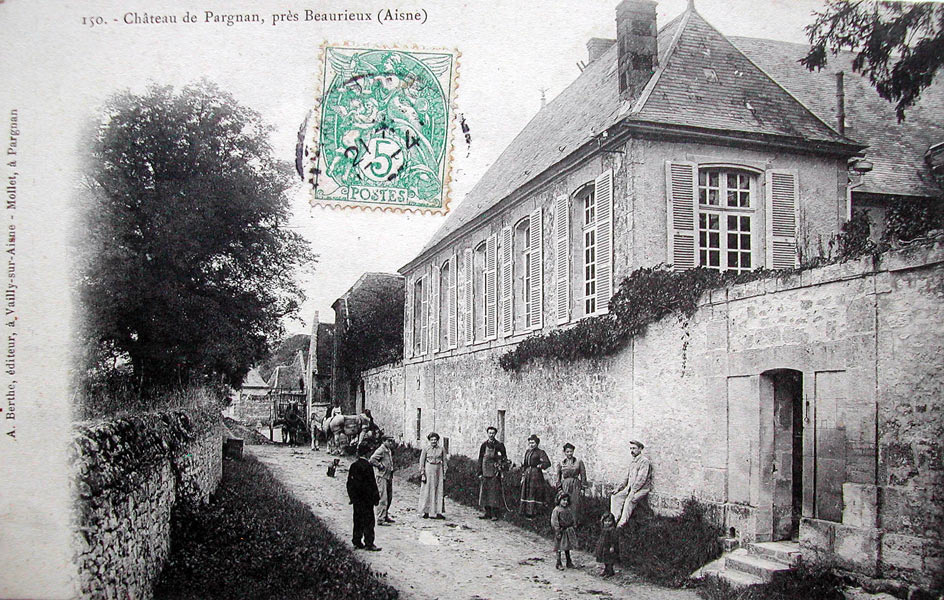 Pargnan, le château vers 1907