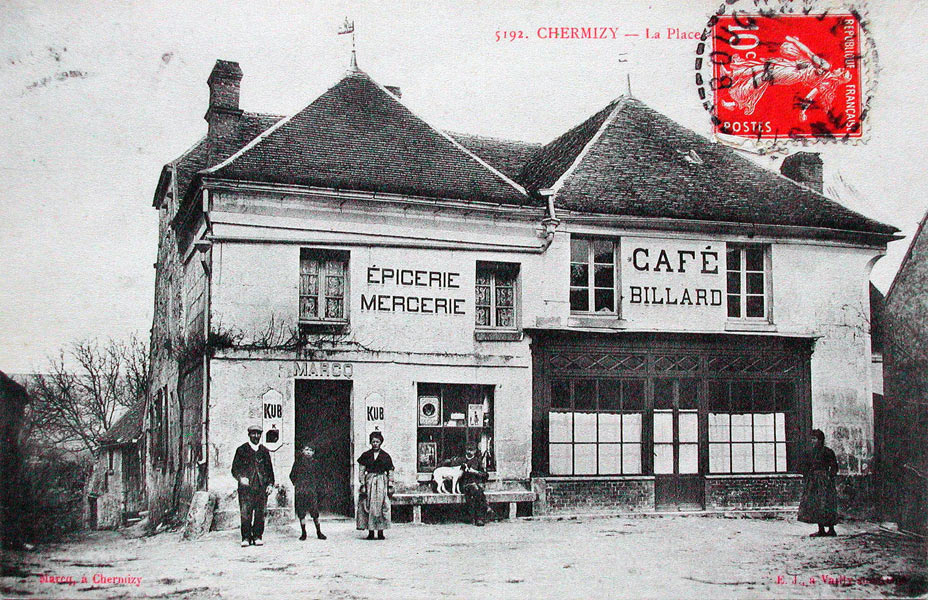 Chermizy, la place vers 1913
