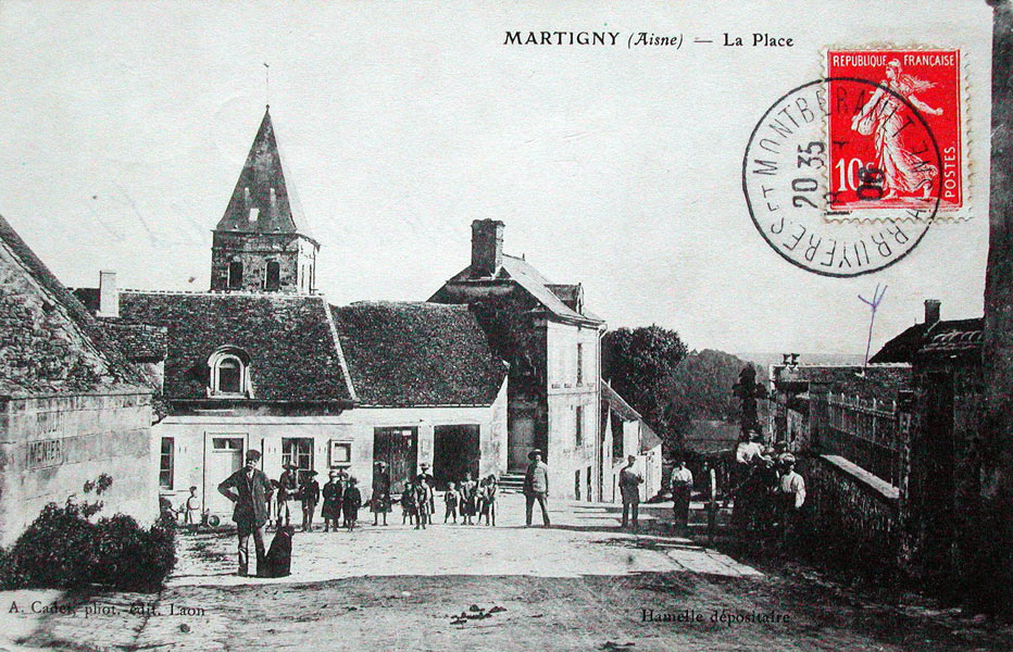Martigny, la place vers 1906
