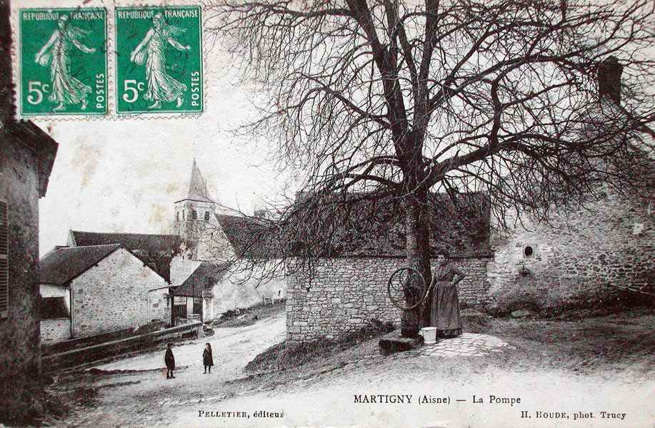 Martigny, la pompe vers 1912