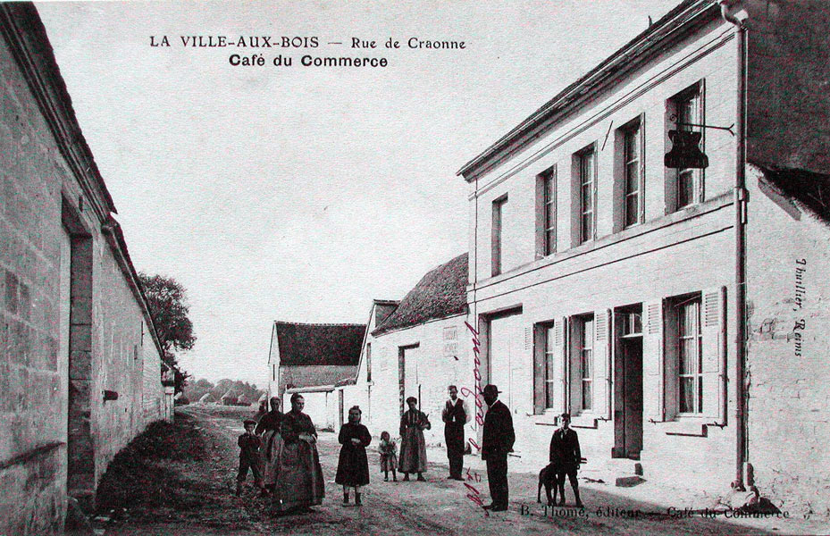La Ville-aux-Bois, la rue de Craonne vers 1910