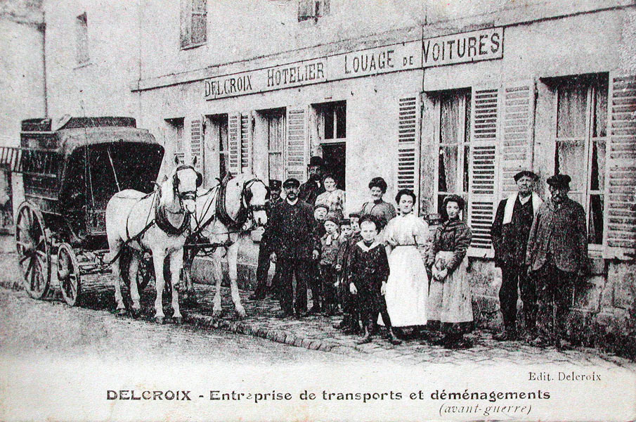Corbeny, l'entreprise de transports Delcroix, avant 1914