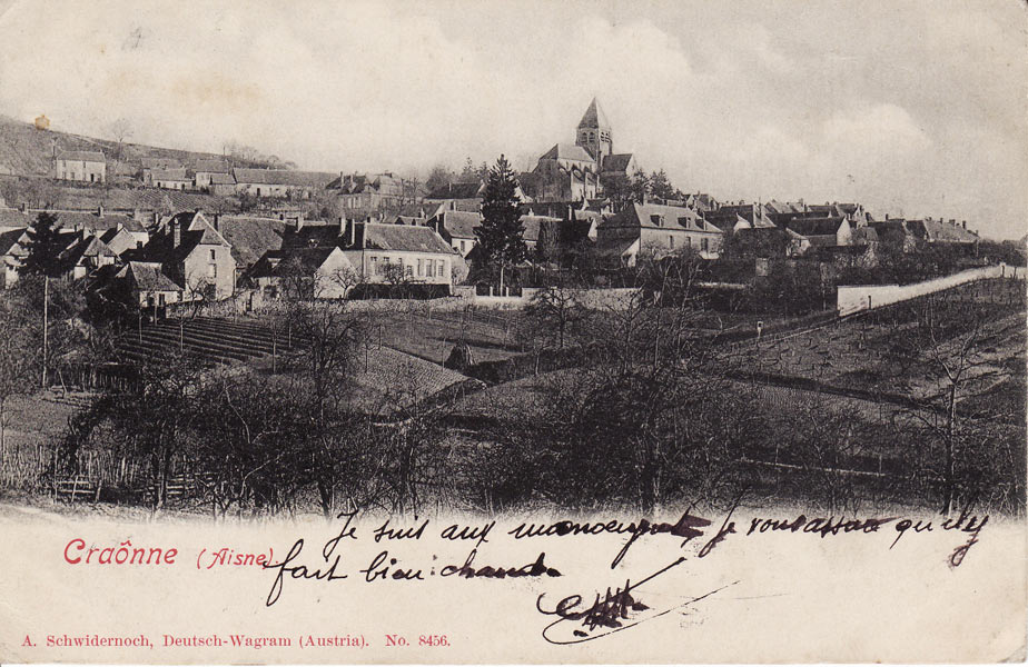 Panorama de Craonne pris en 1903