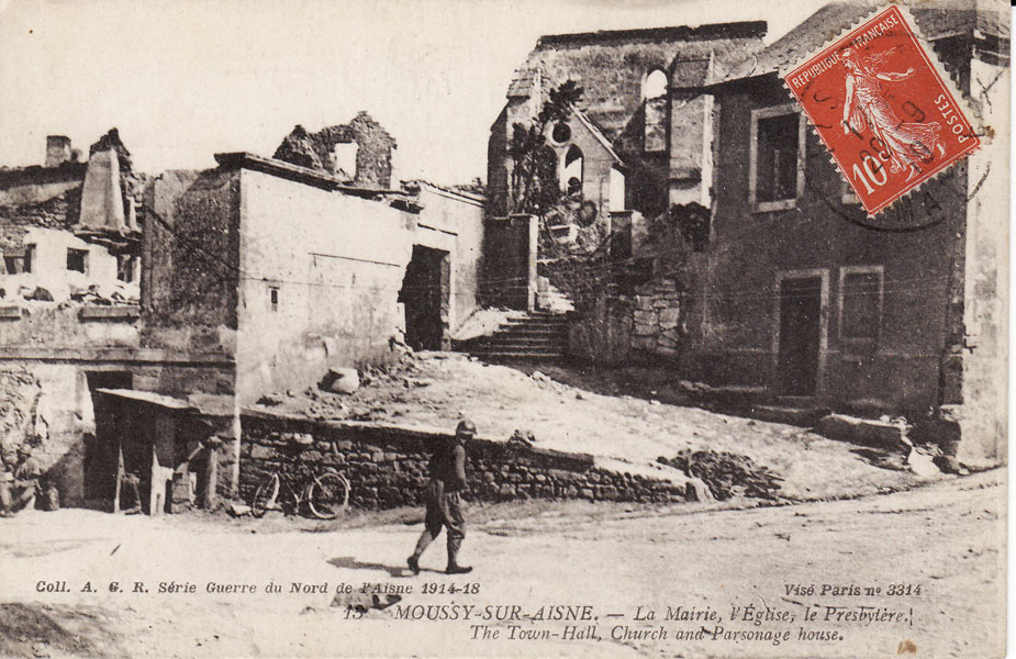Moussy-sur-Aisne en ruines