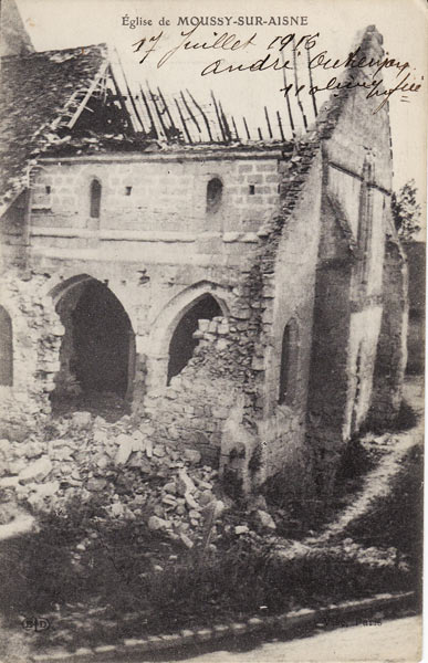 Ruines de l'église de Moussy-sur-Aisne