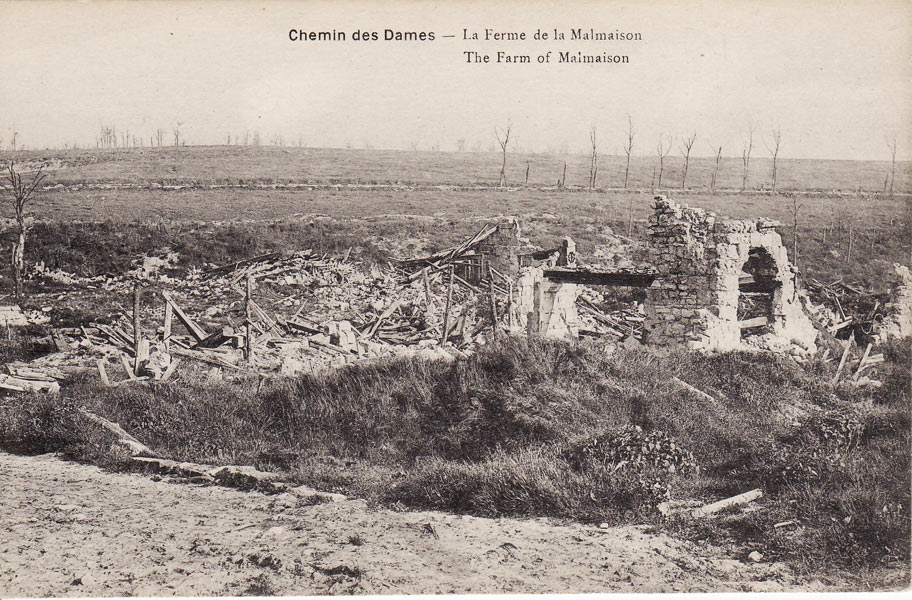 Les ruines de la ferme de la Malmaison