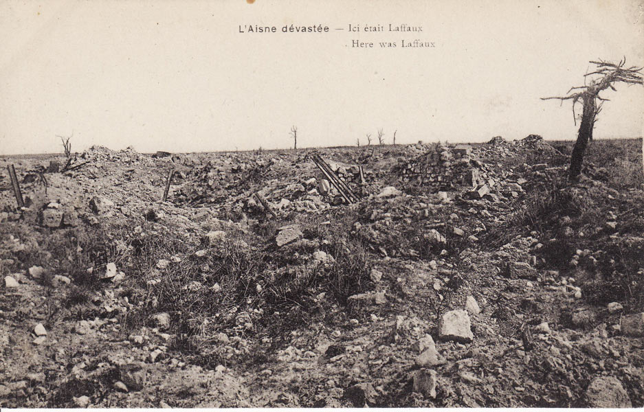 Le village détruit de Laffaux