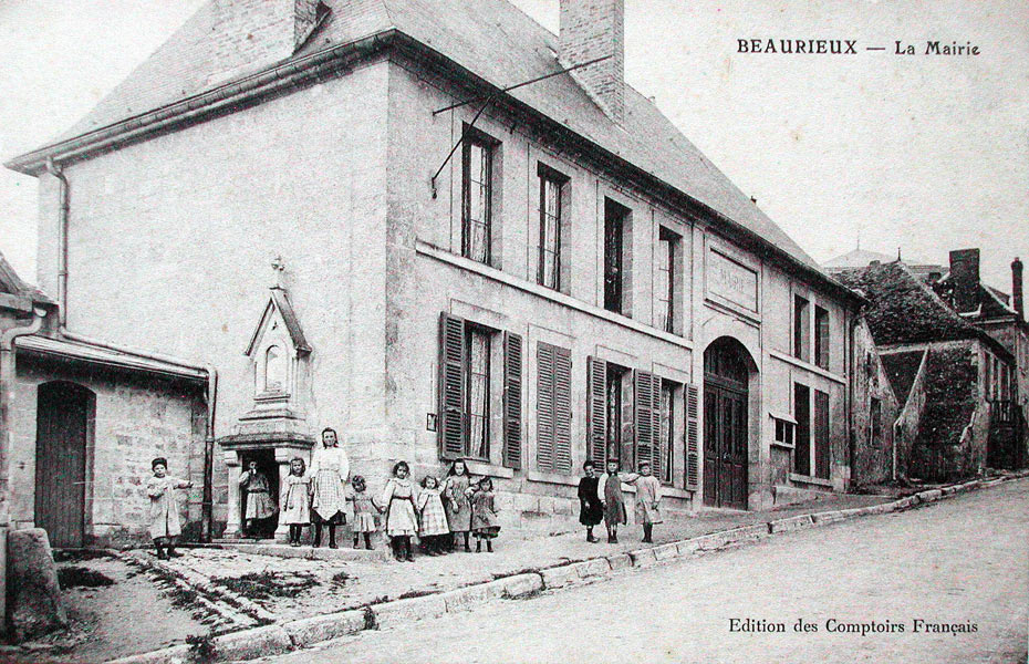 Beaurieux, la mairie vers 1910
