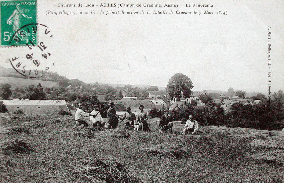 Le village d'Ailles vers 1910