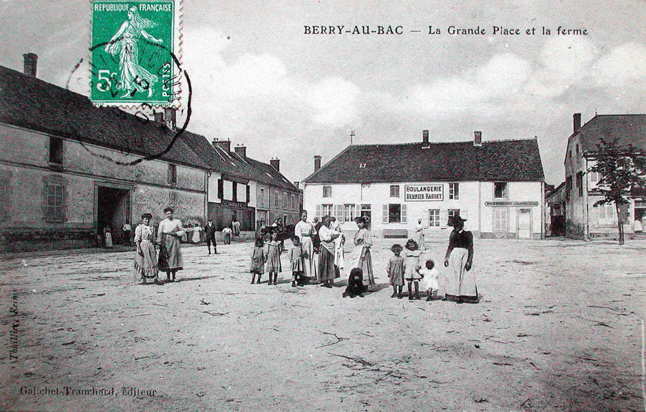 Berry-au-Bac, la grande place vers 1909