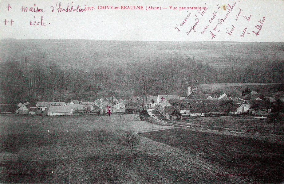 Panorama de Chivy vers 1910