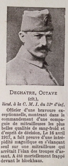 Citation - DECHATRE Octave