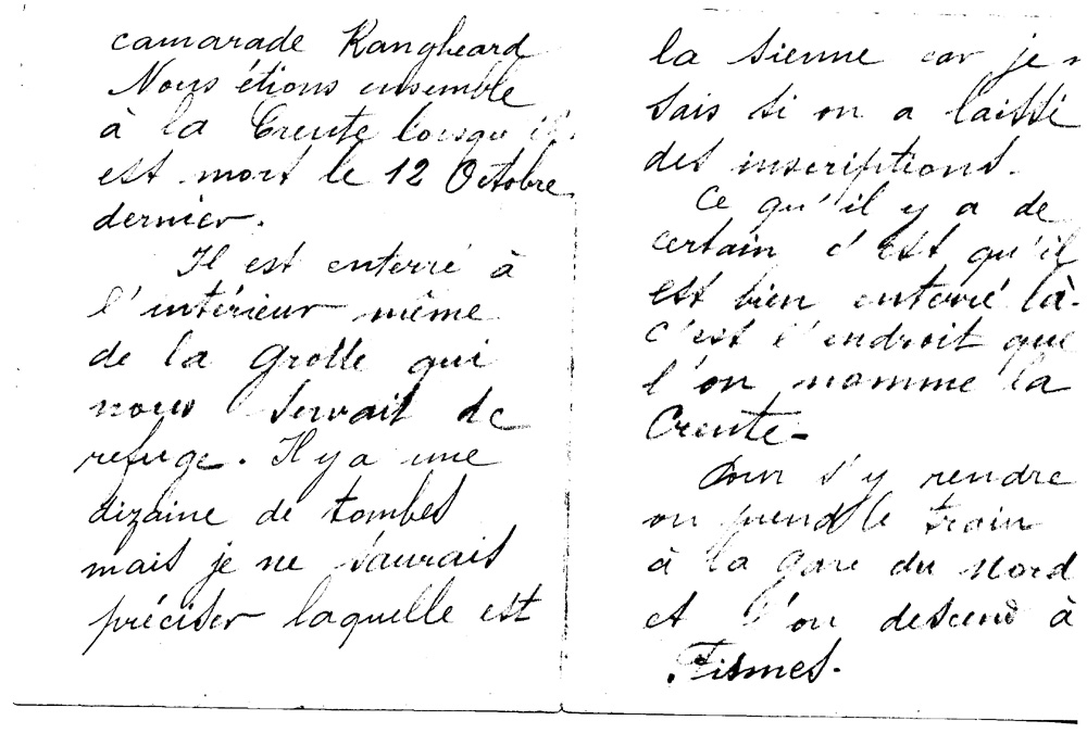 Lettre d'un soldat à  l'épouse d'un combattant décédé (p2 et 3)