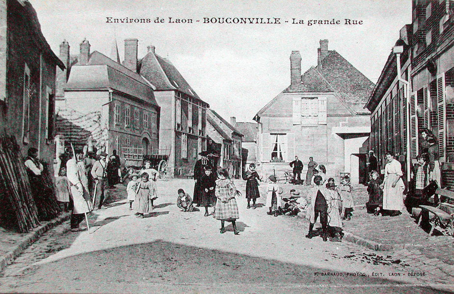 Bouconville, la grande rue vers 1906