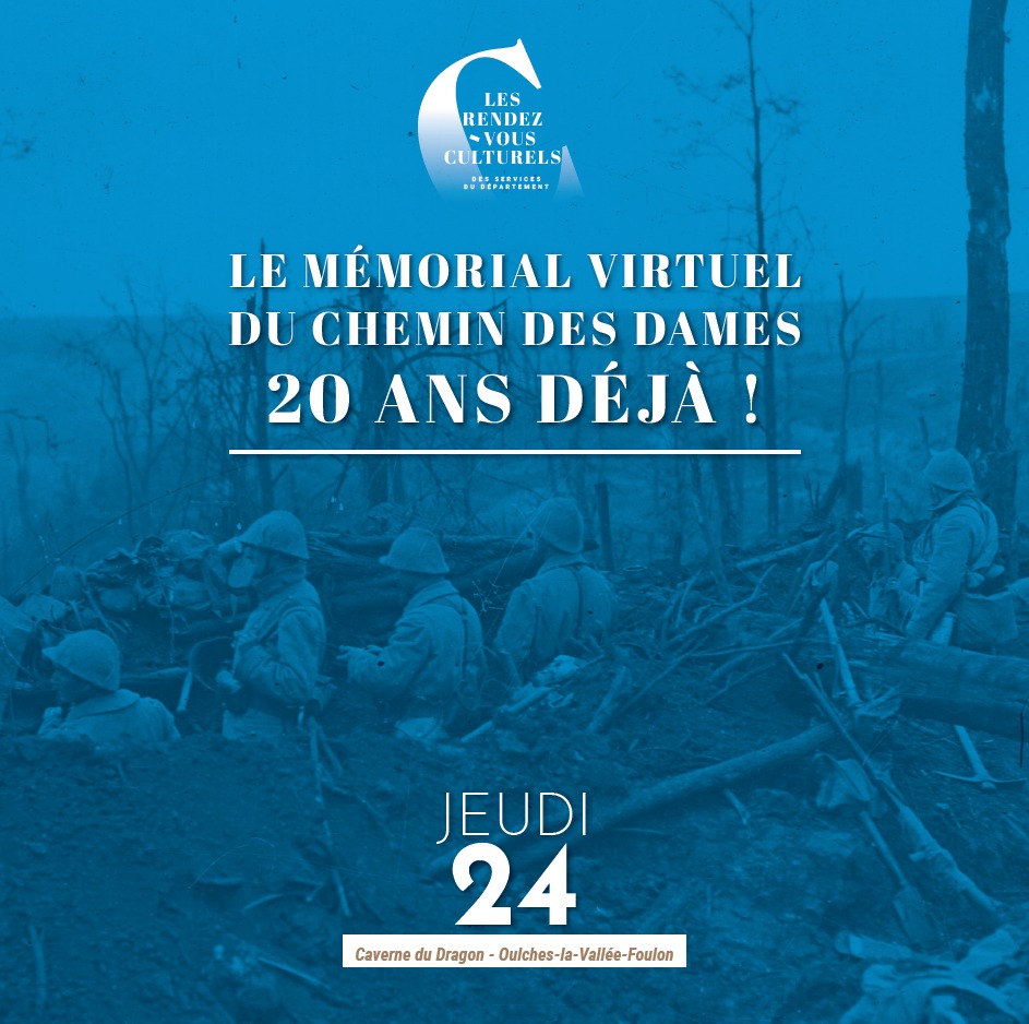 [20 ANS DÉJA...]

Le Mémorial virtuel du Chemin des Dames fête ses 20 ans ! 🎉

👀 A cette occasion, la Caverne du Dragon organise une après-midi d’échange, ouverte à tous, afin de dresser le bilan de ces vingt années d’indexation collaborative mais aussi pour explorer de nouvelles pistes de valorisation pour le Mémorial Virtuel. 

PROGRAMME :

👉 14h : Mot d’accueil et remerciement des supers-contributeurs et contributeurs. 
👉 14h30 : Le Mémorial virtuel du Chemin des Dames, histoire et bilan de 20 années d’indexation collaborative par Guy Marival, Historien, et Caroline Choain, Chargée de projets numériques au Département de l’Aisne.
 👉 15h : Le Mémorial, un outil pédagogique par Katia Hanouzet, Professeur d’histoire-géographie, Académie de Montpellier.
👉 15h45 : « Quelles valorisations pour le Mémorial virtuel ? »  par Caroline Choain, Chargée de projets numériques au Département de l'Aisne. 
👉 16h30 : Pause (15 minutes).
👉 16h45 : Table ronde : Délimitation et usages de l’indexation collaborative, avec des spécialistes et historiens.
👉 17h45 : Fin des échanges.

RDV le jeudi 24 octobre ! Gratuit, sur réservation au 03 23 25 14 18. 

#memorial #memorialvirtuel #memorialvirtuelduchemindesdames #chemindesdames #cavernedudragon #echanges #histoire #soldats #grandeguerre #premiereguerremondiale #20ansdeja #dateanniversaire