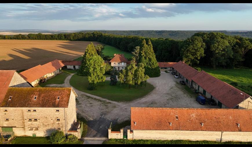 Gîte de la Bove vue aérienne < Bouconville-Vauclair < Aisne < Picardie